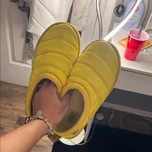 UGG Vibrant Yellow Quilted Slippers